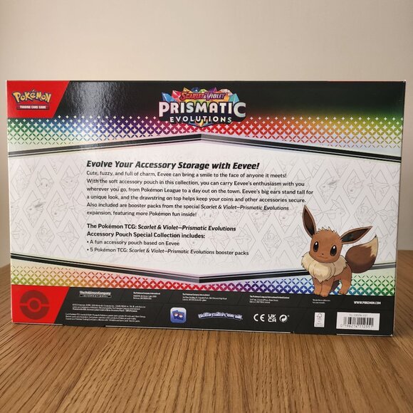 Pokémon TCG Secret Of Eevee Prismatic Evolutions Accessory Pouch Special Collect - Picture 2 of 2
